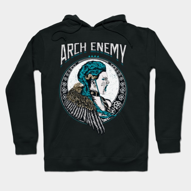 Arch enemy Illustration Hoodie by jhony-caballero-store